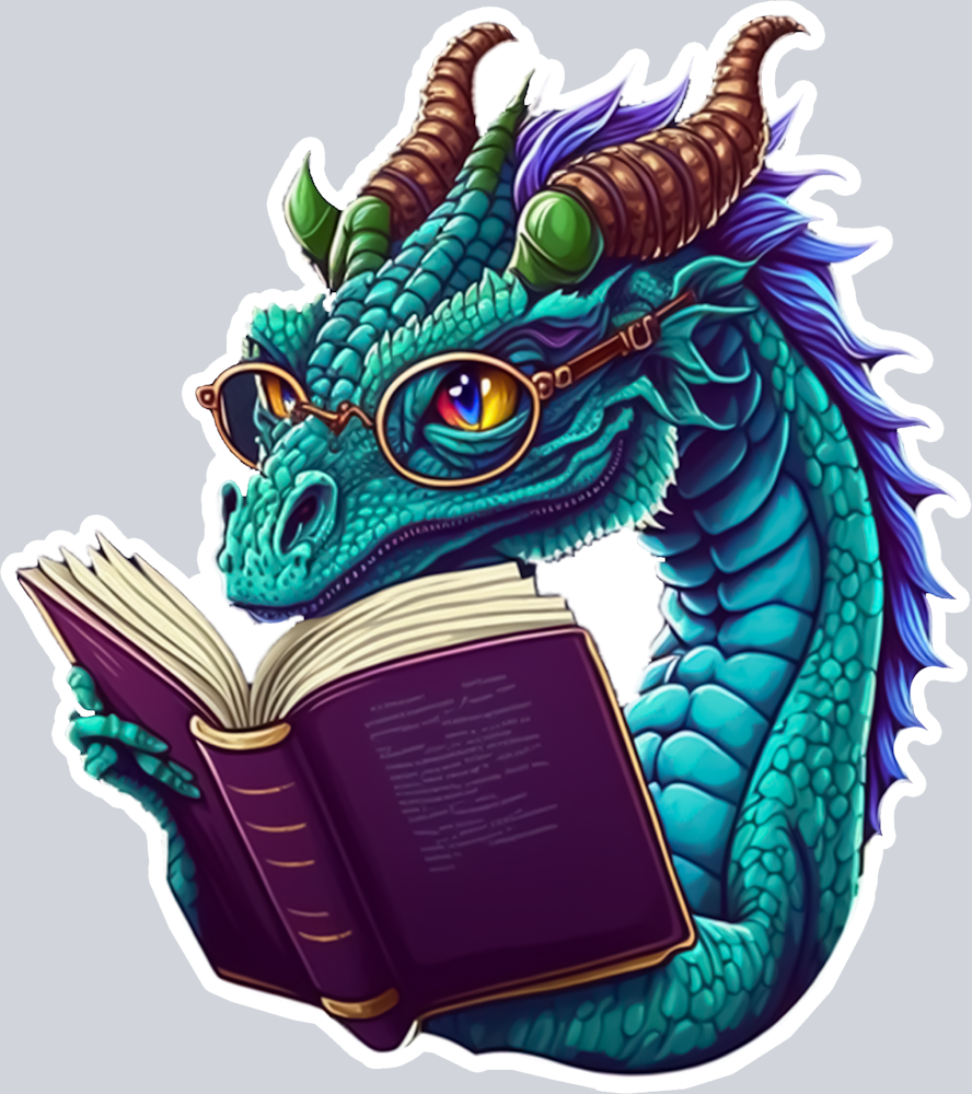 Dragon Reading 7 - STK01721 (DTF Transfers)