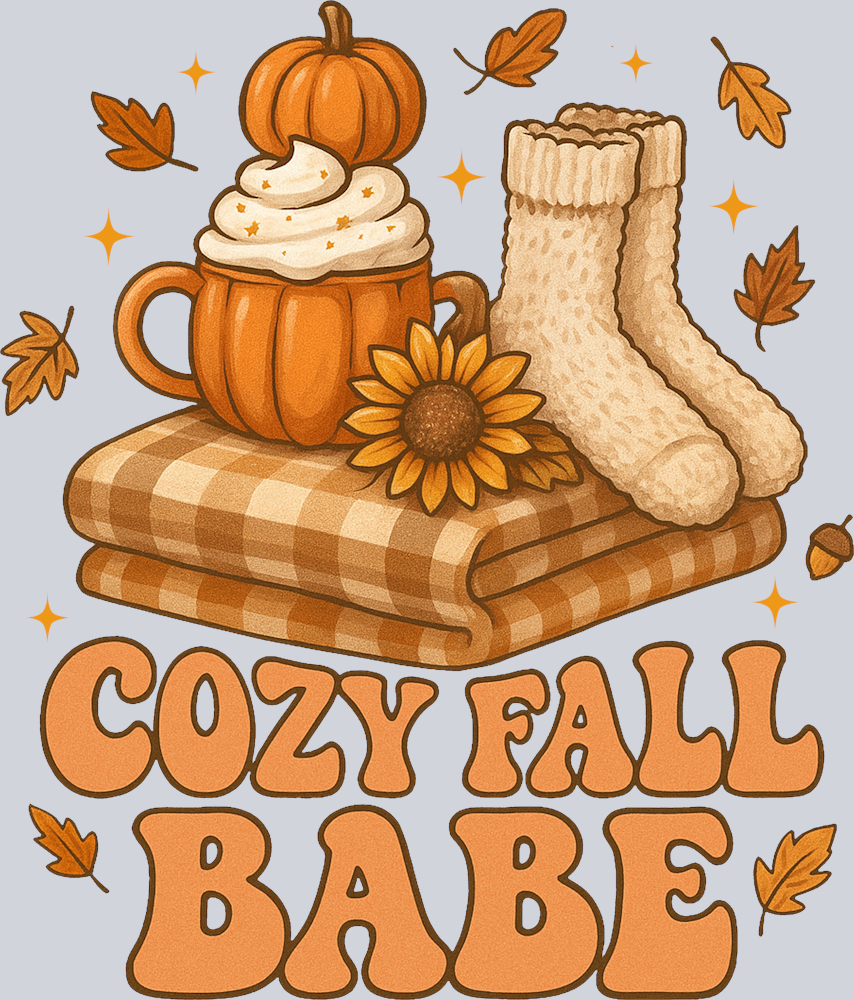 Cozy Fall Babe - STK07346 (DTF Transfers)