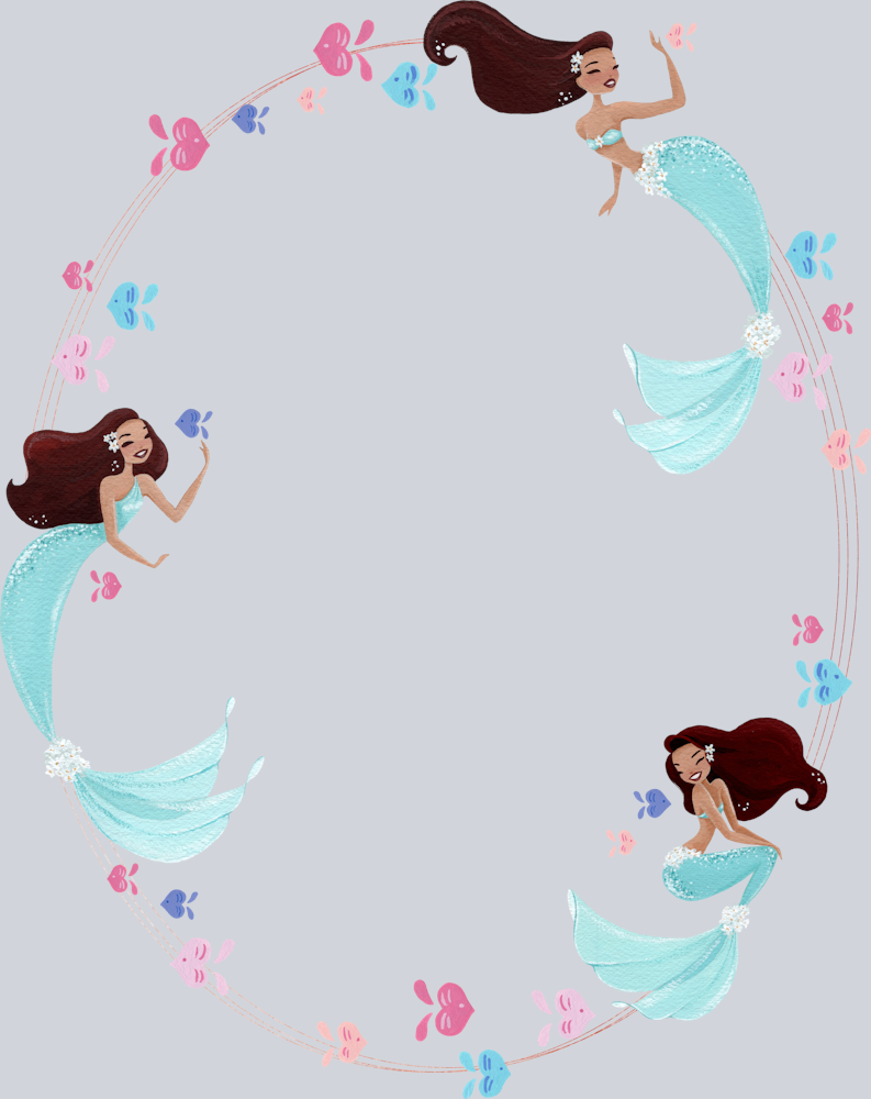 Fantasy Mermaid Frame 1 - STK06659 (DTF Transfers)