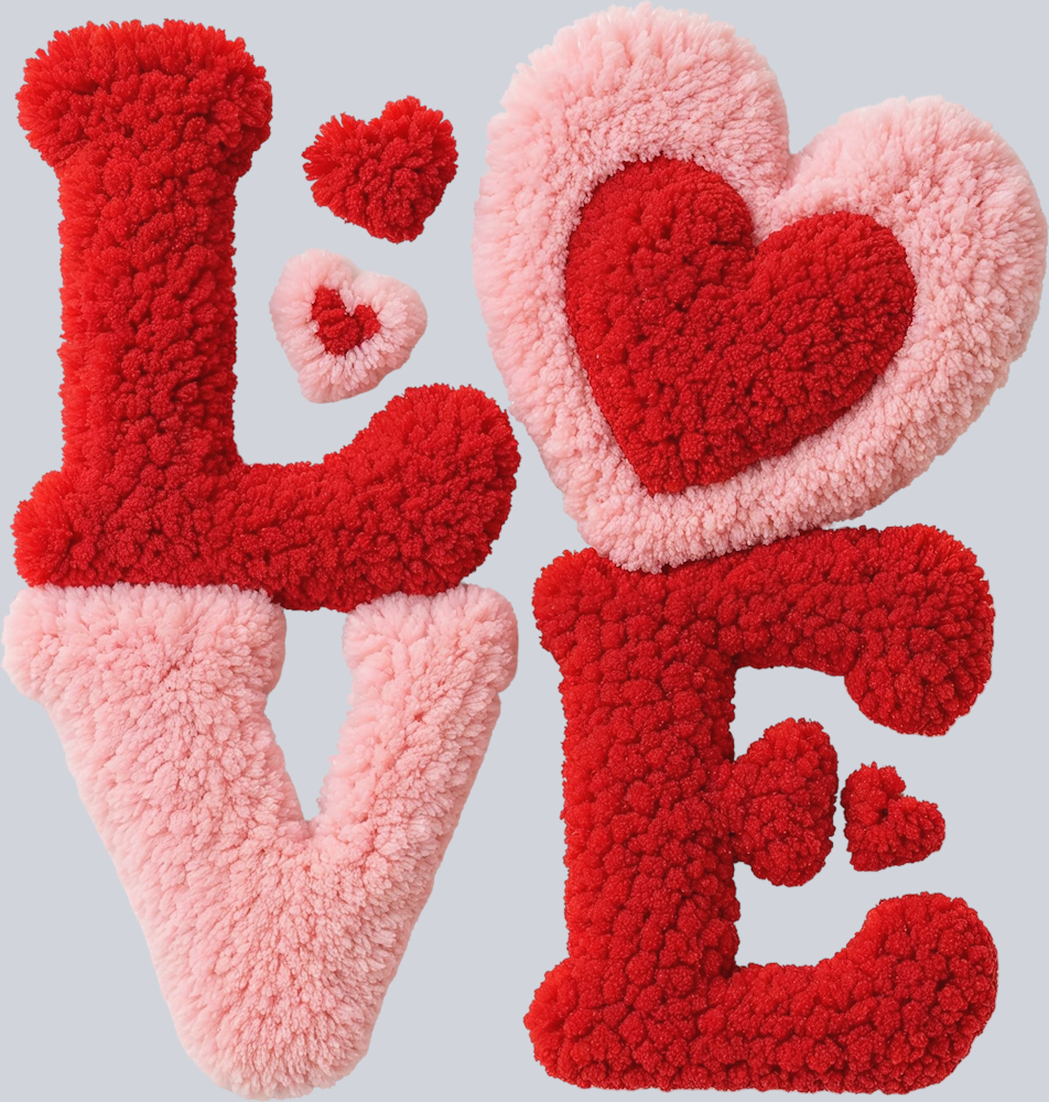 Fluffy Love - STK07620 (DTF Transfers)