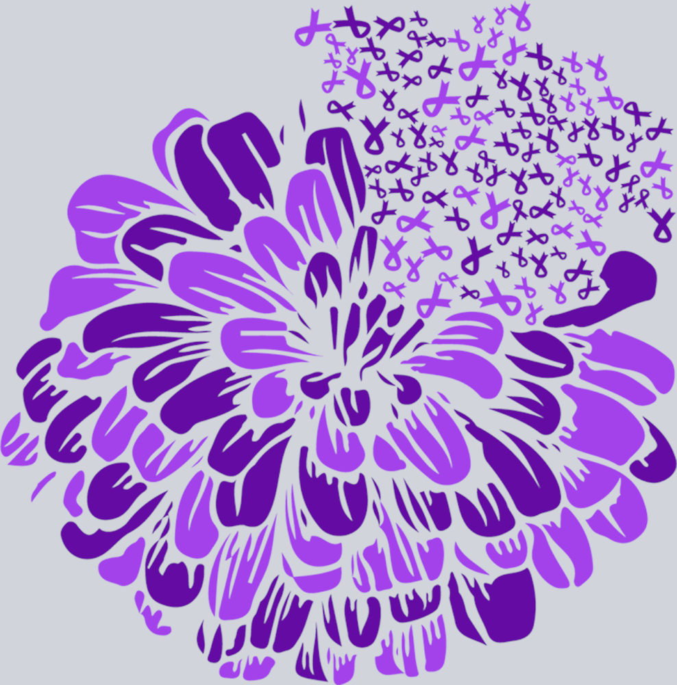 Lupus Flower Lupus Awareness - STK03924 (DTF Transfers)