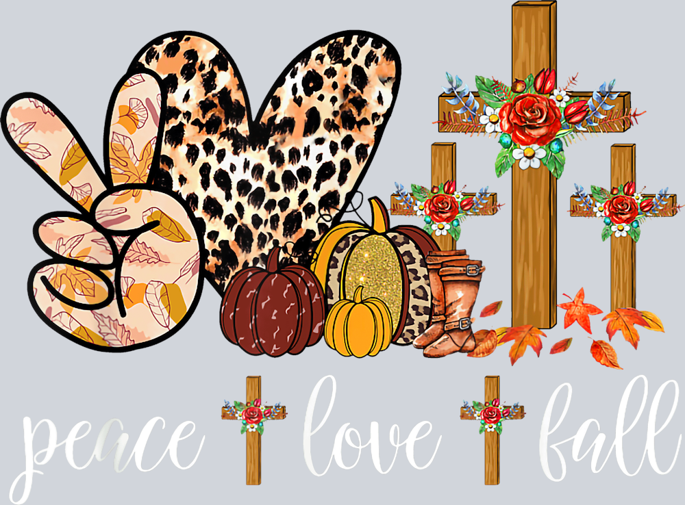 Peace Love Fall 7 - STK04735 (DTF Transfers)