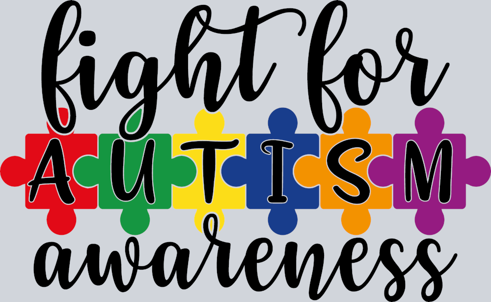 Fight For Autism Awareness - STK02012 (DTF Transfers)