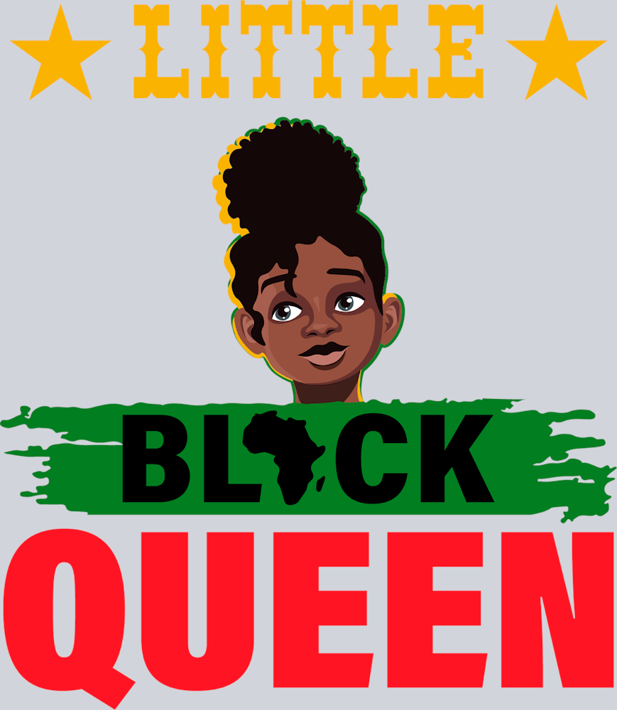 Little Black Queen - STK03615 (DTF Transfers)