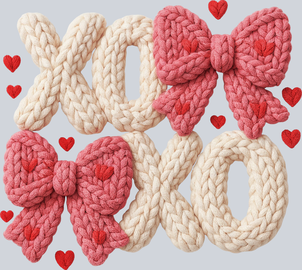 XOXO Faux Yarn 3 - STK07642 (DTF Transfers)