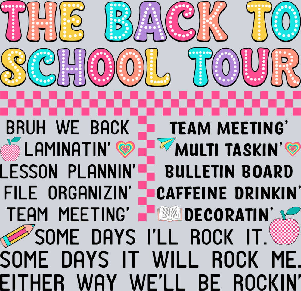 The Back To School Tour - STK06027 (DTF Transfers)