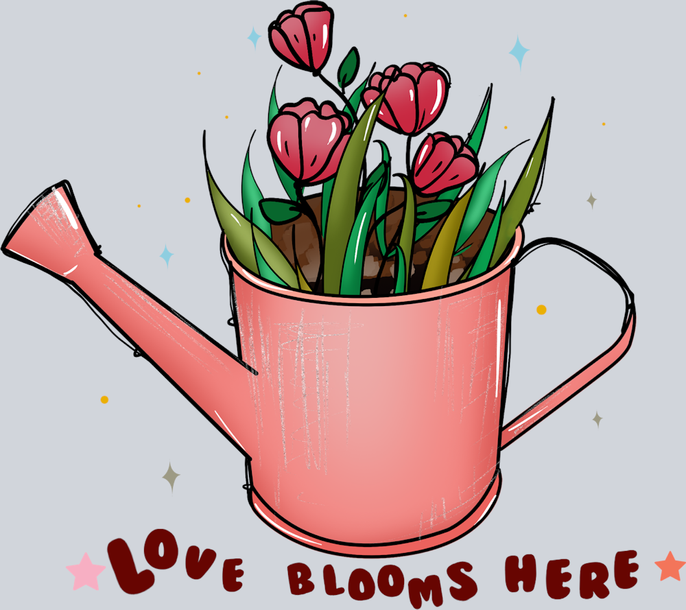 Love Blooms Here - STK07272 (DTF Transfers)