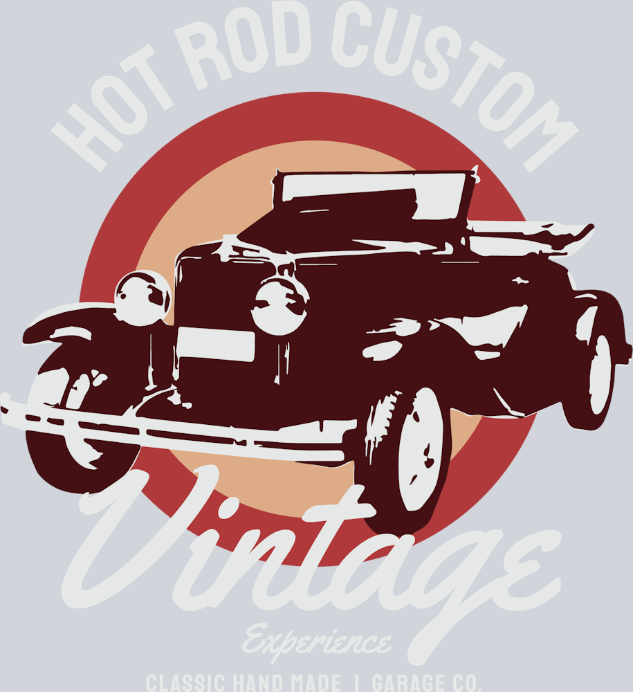 Hot Rod Custom Vintage - STK02814 (DTF Transfers)