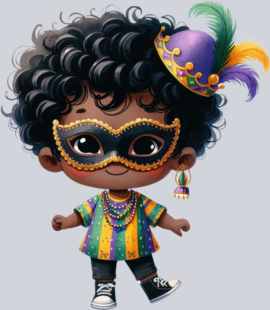 Mardi Gras Kiddo 2 - STK04051 (DTF Transfers)