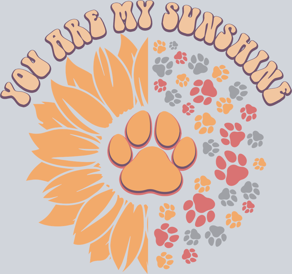 Pets Dog Paws Sunshine - STK04843 (DTF Transfers)