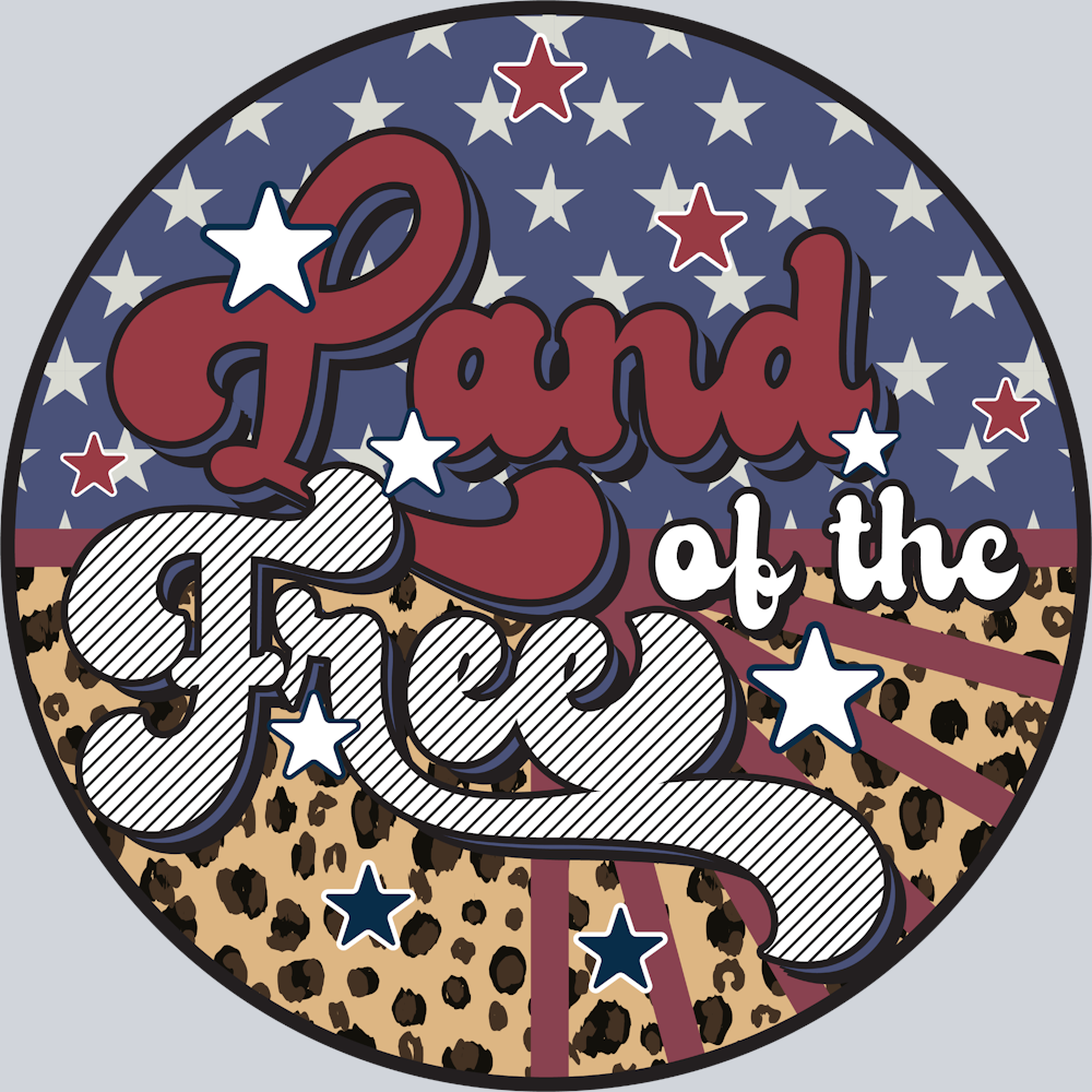 Land Of The Free 2 - STK03516 (DTF Transfers)