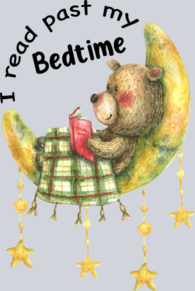 Books Read Past Bedtime - STK01054 (DTF Transfers)
