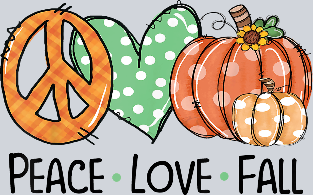 Peace Love Fall 2 - STK04731 (DTF Transfers)