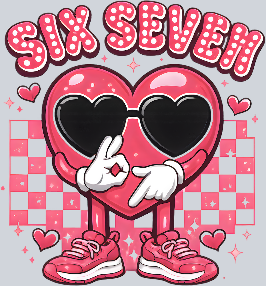 Six Seven Bruh Pink Valentine - STK07549 (DTF Transfers)