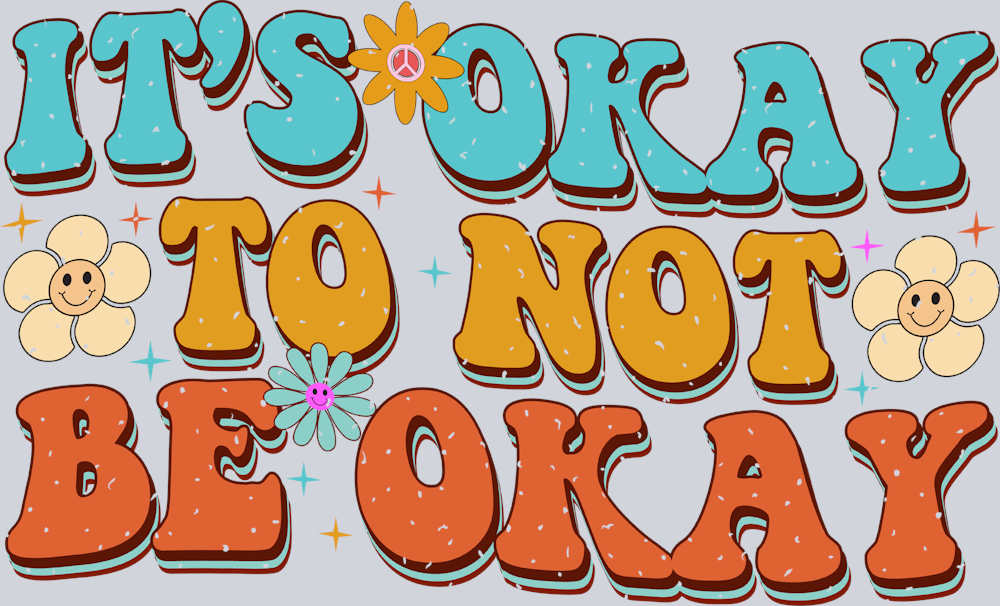 Retro It's Okay To Not Be Okay - STK05206 (DTF Transfers)