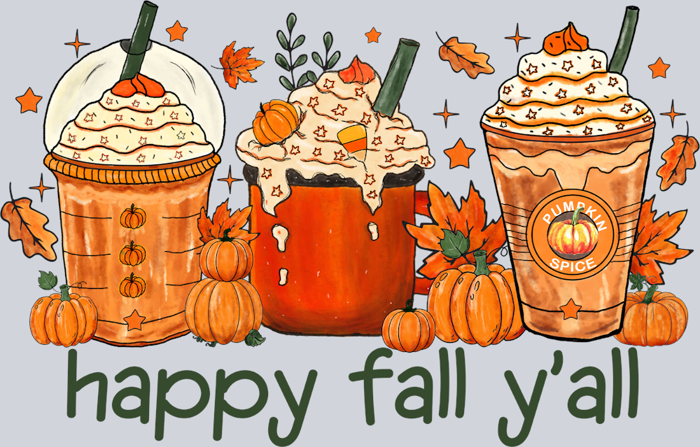 Happy Fall Yall 8 - STK07184 (DTF Transfers)