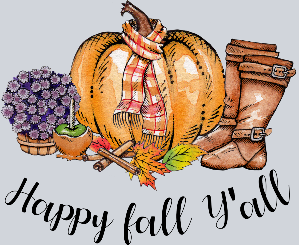 Happy Fall Yall 6 - STK07182 (DTF Transfers)