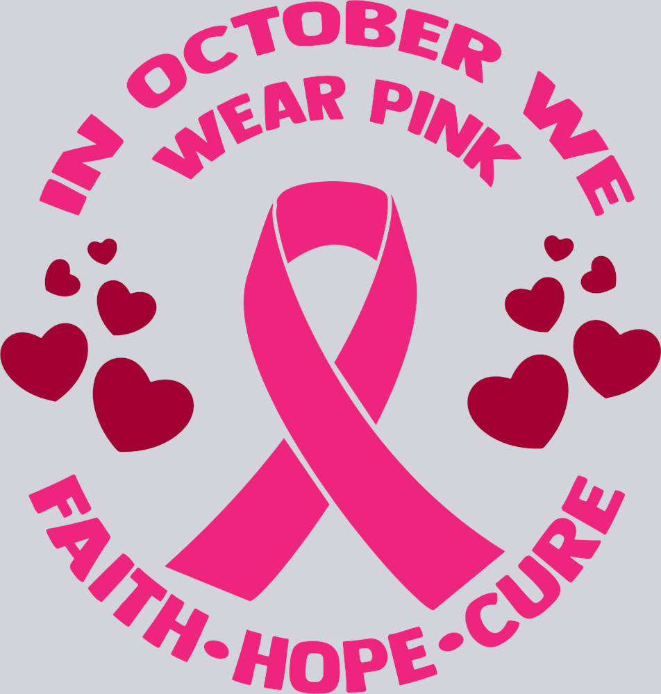 In October We Wear Pink 2 - STK03191 (DTF Transfers)