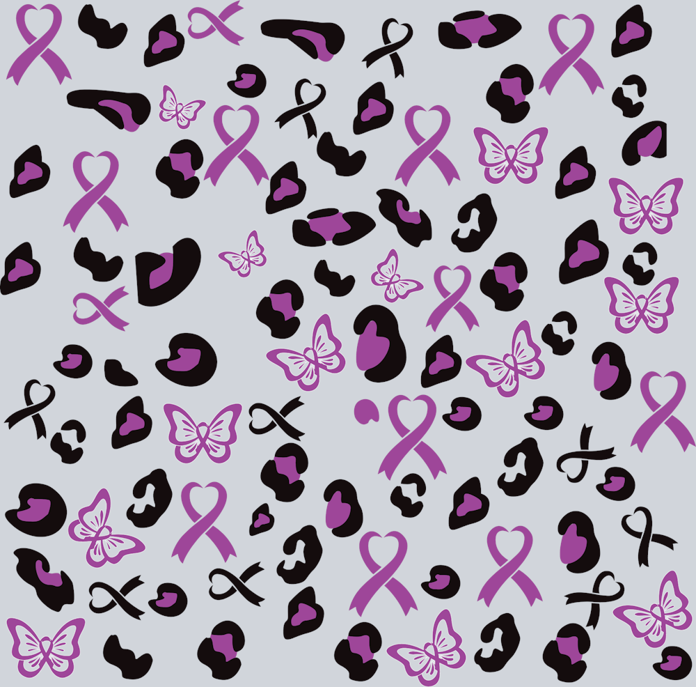 Domestic Violence Awareness Ribbons and butterflies - STK07411 (DTF Transfers)