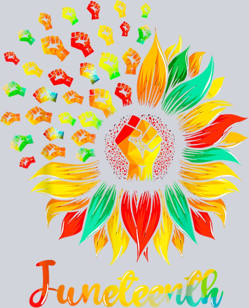 Juneteenth Sunflower Fist - STK03415 (DTF Transfers)