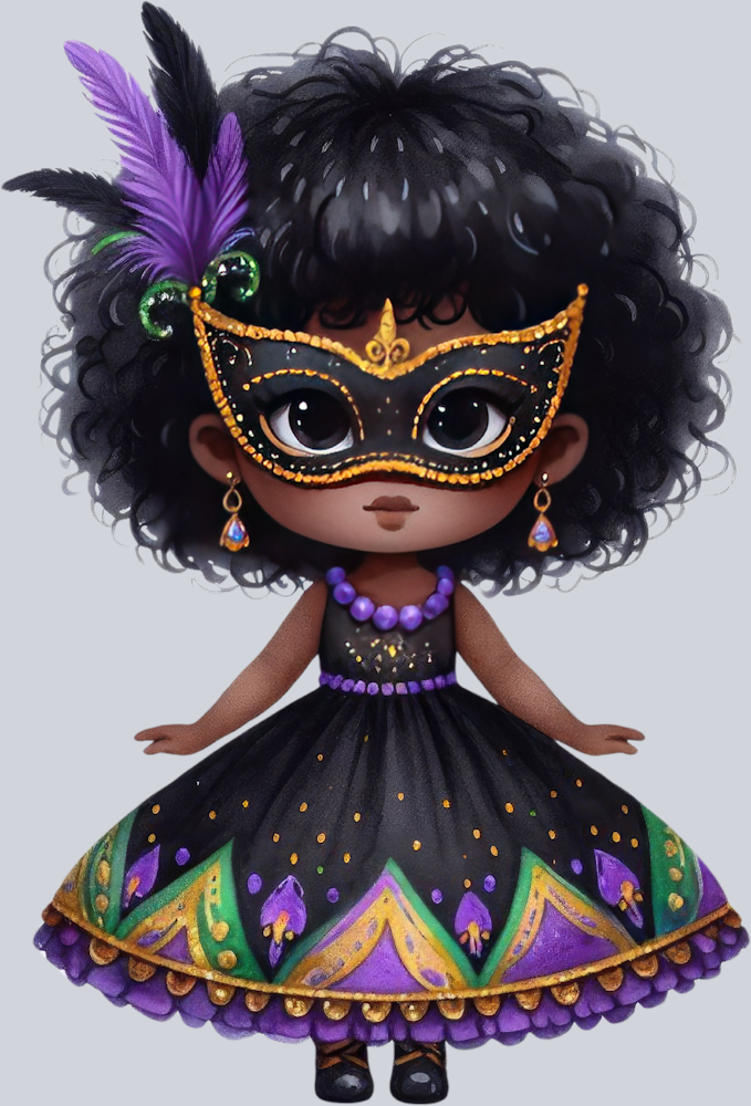 Mardi Gras Kiddo 5 - STK04054 (DTF Transfers)