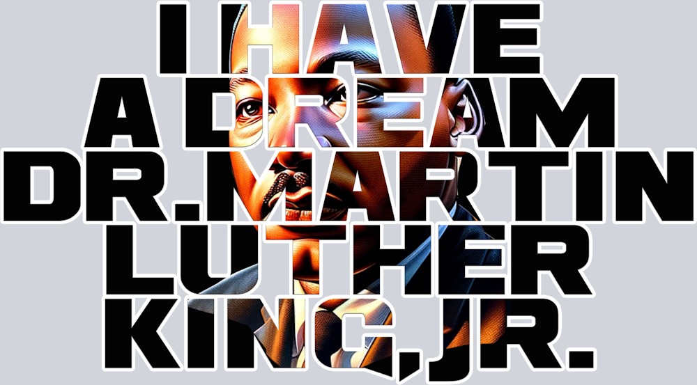 Martin Luther King Mlk I Have A Dream Cutout - STK04127 (DTF Transfers)