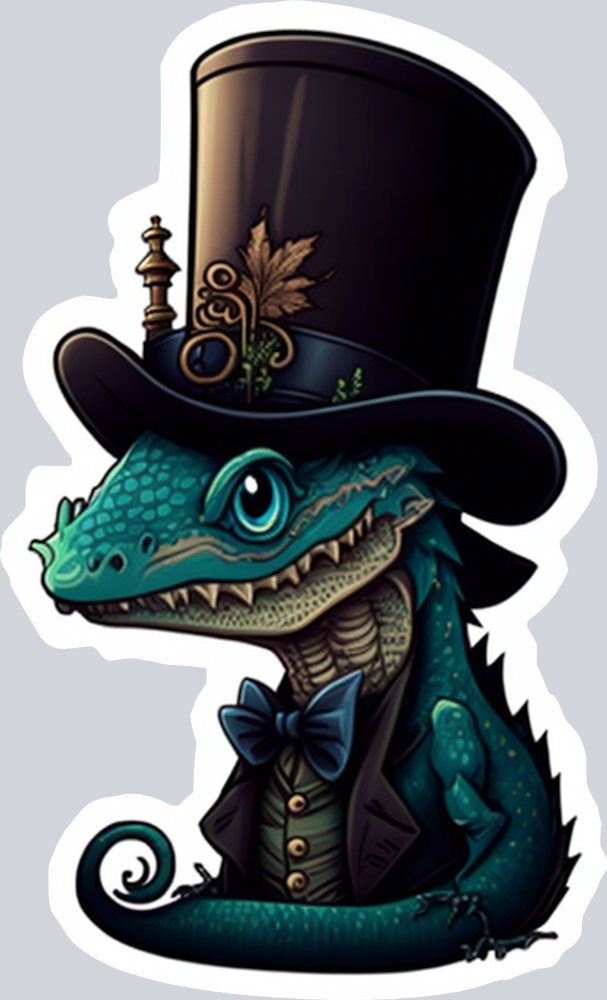 Dragon Top Hat 4 - STK01726 (DTF Transfers)
