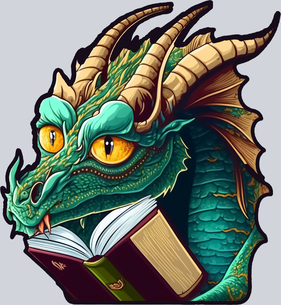 Dragon Reading 8 - STK01722 (DTF Transfers)