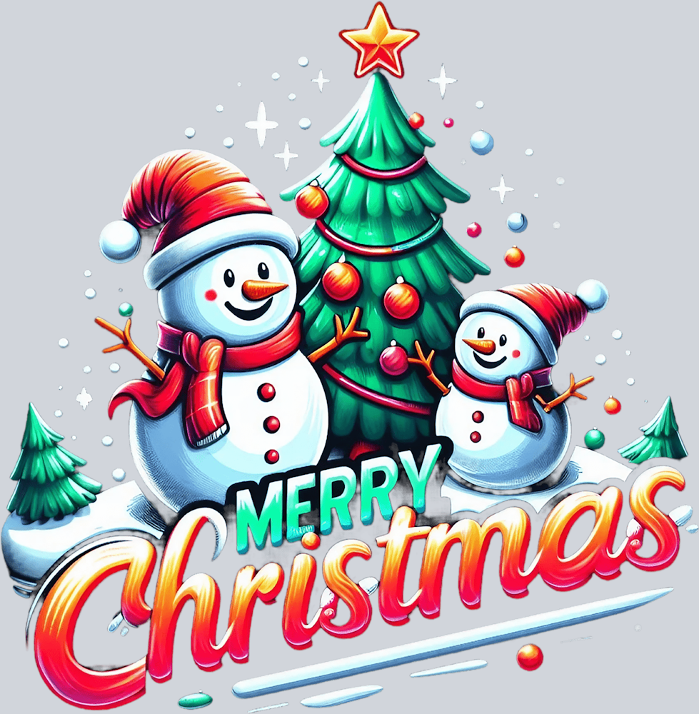 Merry Christmas Snowman 4 - STK04248 (DTF Transfers)