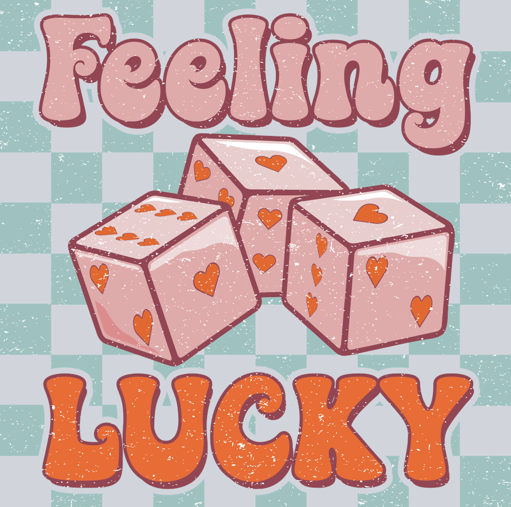 Retro Feeling Lucky - STK05196 (DTF Transfers)