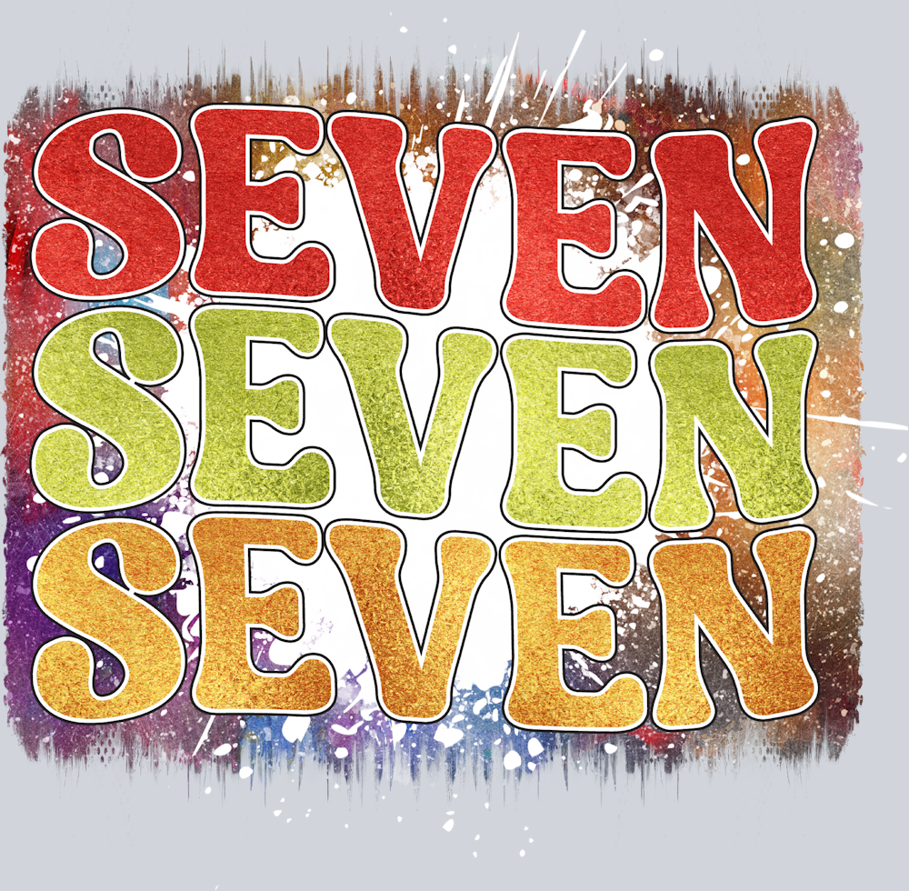 Seven Stacked - STK05428 (DTF Transfers)