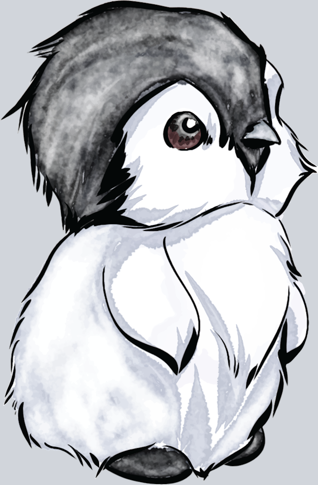 Cute Baby Penguin - STK01516 (DTF Transfers)