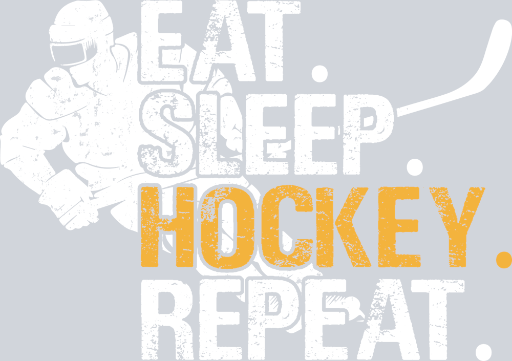 Eat Sleep Ice Hockey Repeat 4 - STK01821 (DTF Transfers)