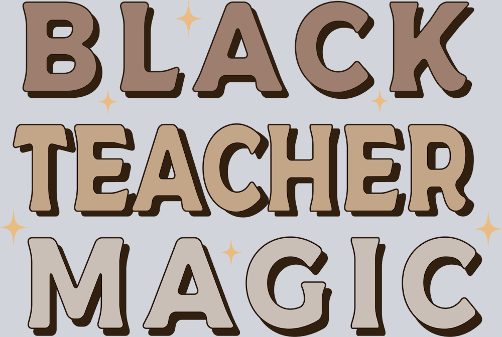 Black Teacher Magic 1 - STK00940 (DTF Transfers)