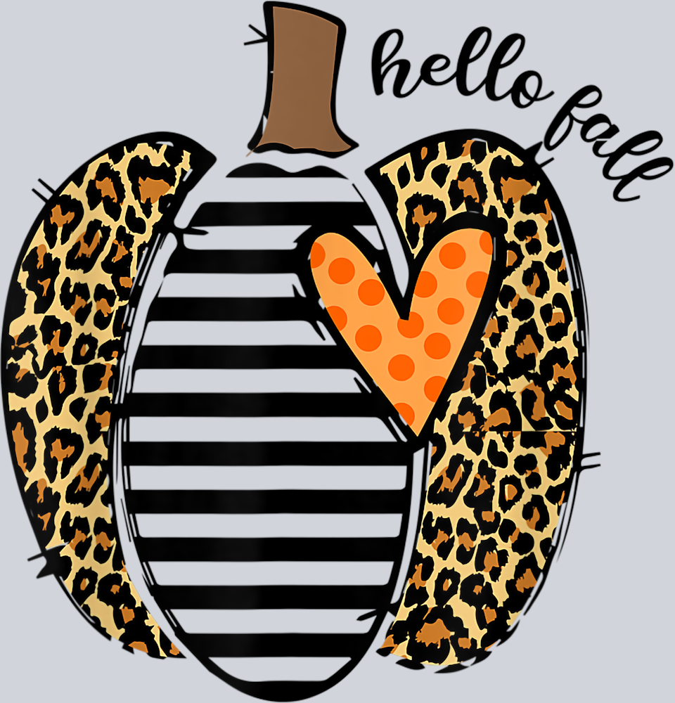 Hello Fall Pumpkin Pattern - STK02689 (DTF Transfers)