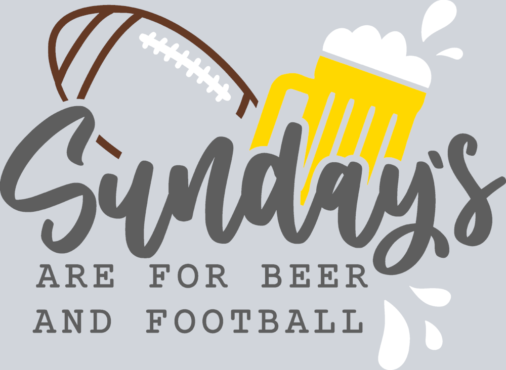Sundays Are For Beer And Football - STK05874 (DTF Transfers)
