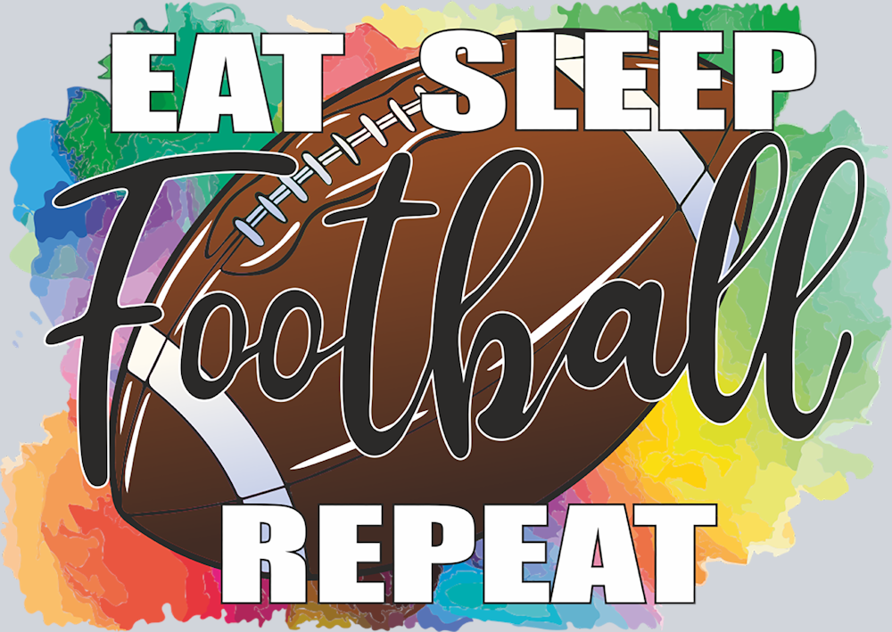 Eat Sleep Football Repeat - STK01817 (DTF Transfers)
