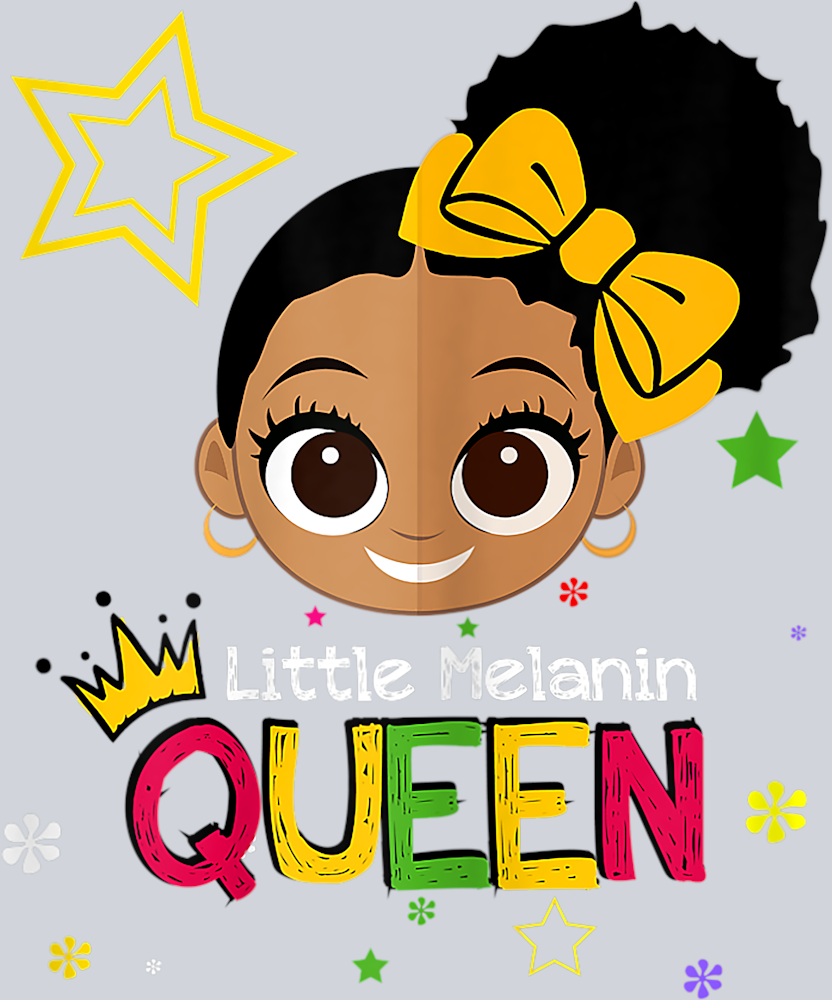 Little Melanin Queen 1 - STK03627 (DTF Transfers)