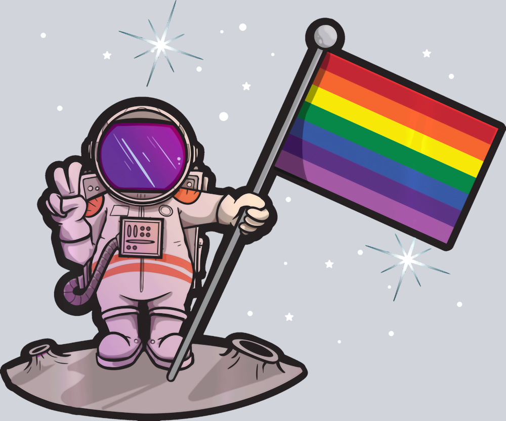LGBTQ Astronaut - STK03587 (DTF Transfers)