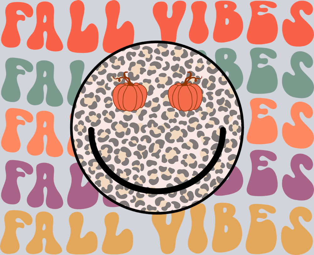 Fall Vibes Smiley - STK07166 (DTF Transfers)
