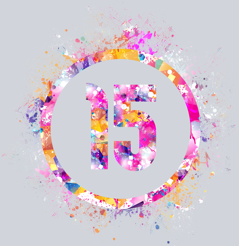 Colorful 15 Birthday - STK06900 (DTF Transfers)