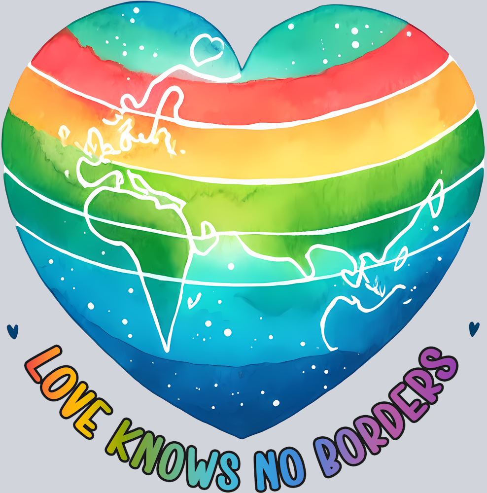 Love Knows No Borders - STK03761 (DTF Transfers)
