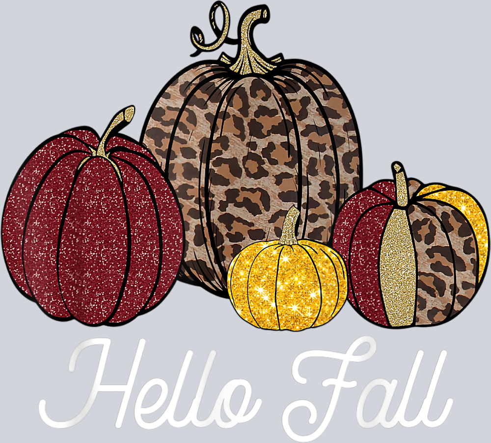 Hello Fall Pumpkin - STK02688 (DTF Transfers)