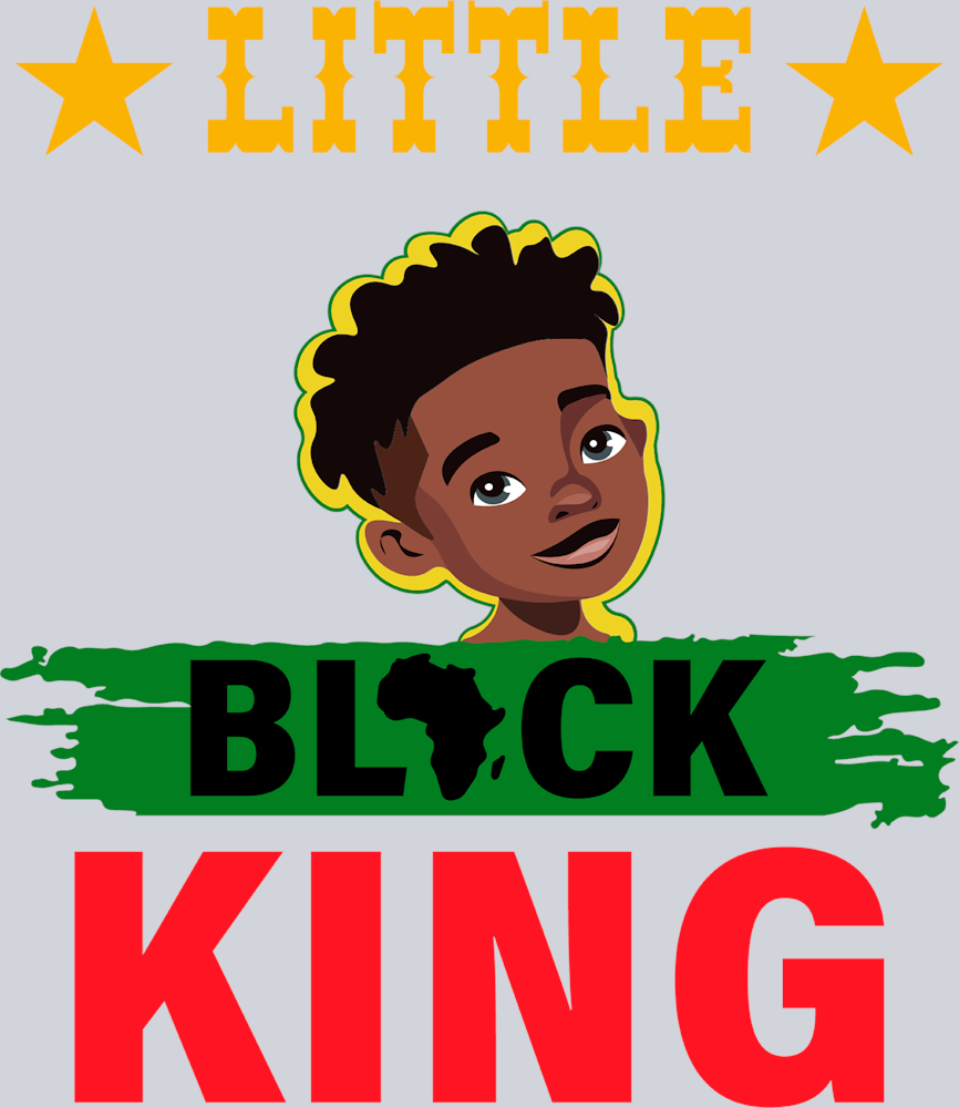 Little Black King - STK03614 (DTF Transfers)