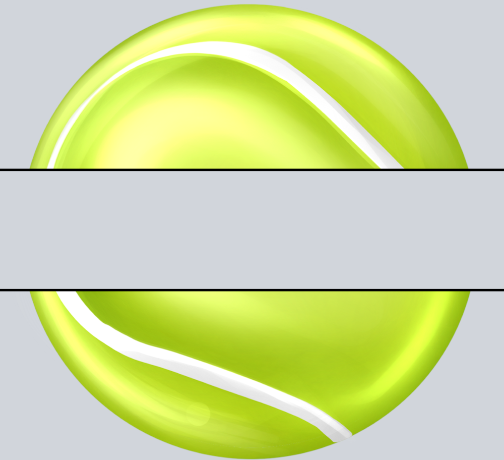 Tennis Name Plate - STK05995 (DTF Transfers)