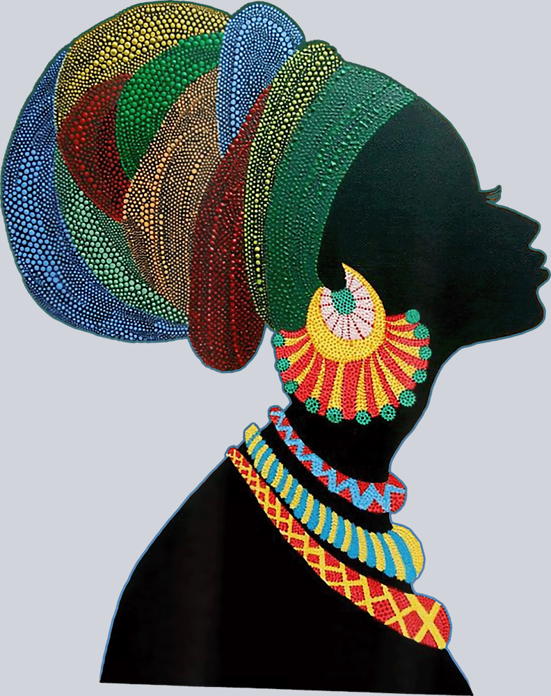 Black Women Side - STK01001 (DTF Transfers)