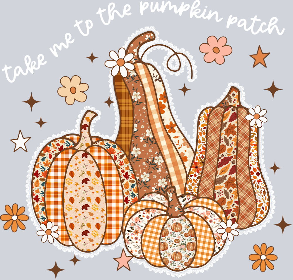 Fall Take Me To The Pumpkin Patch - White - STK07379 (DTF Transfers)