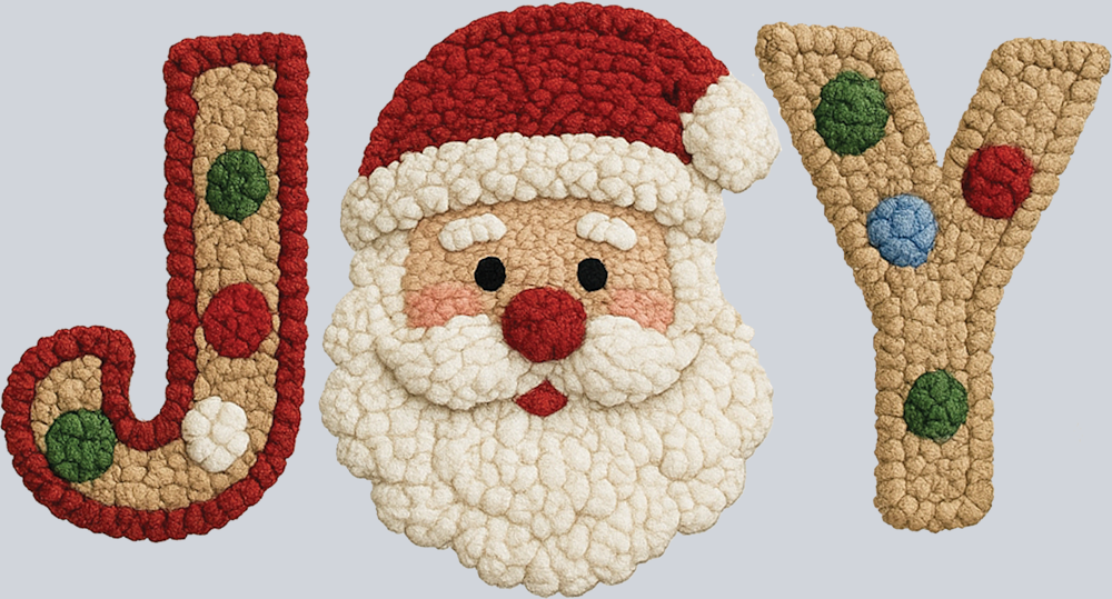 Faux Yarn Christmas Joy - STK07486 (DTF Transfers)