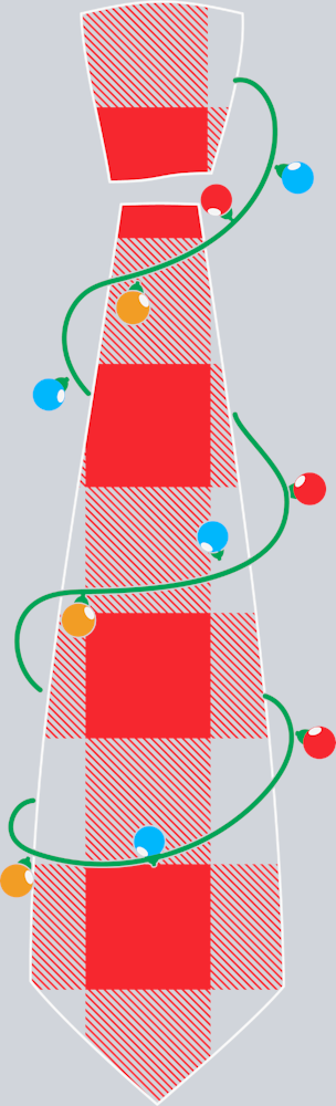 Neck Tie Christmas Lights - STK04473 (DTF Transfers)