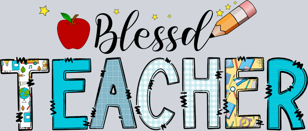 Blessed Teacher - STK01024 (DTF Transfers)